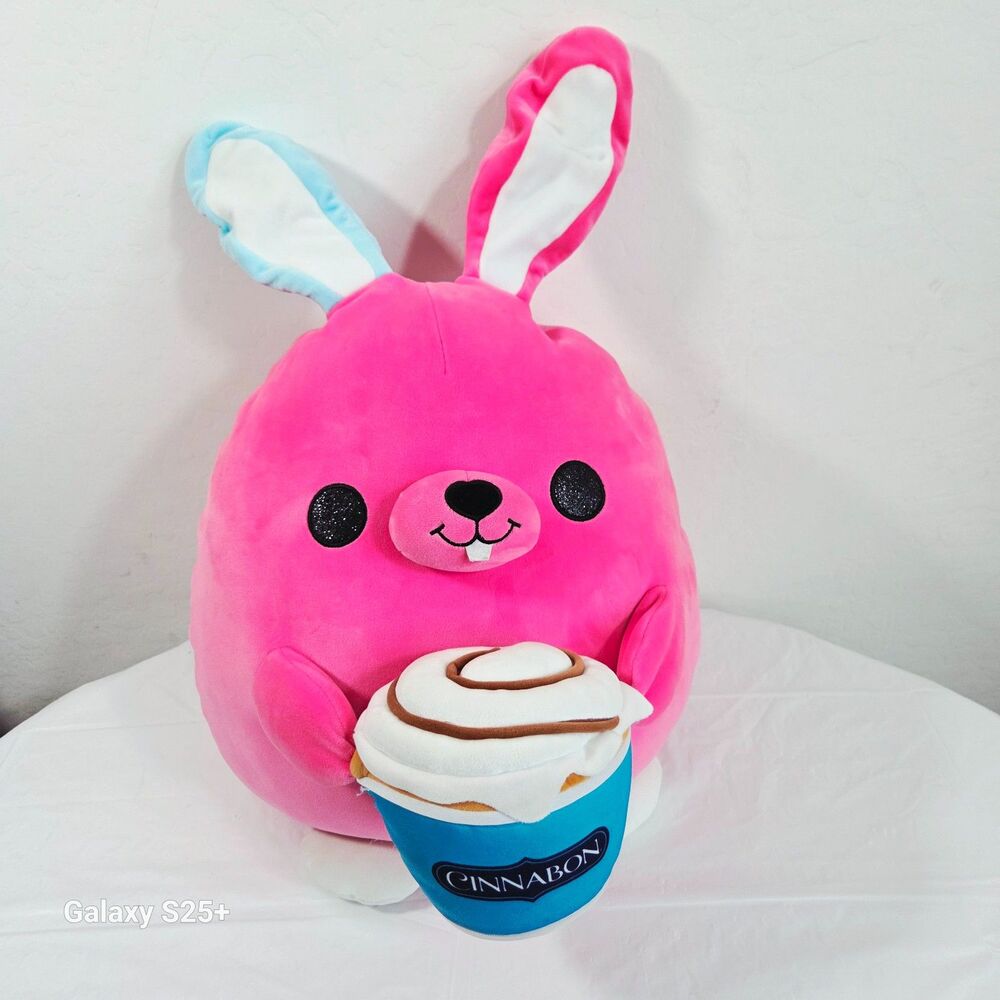 ZURU Snackles Britney Bunny Cinnabon Jumbo Super Sized Plush